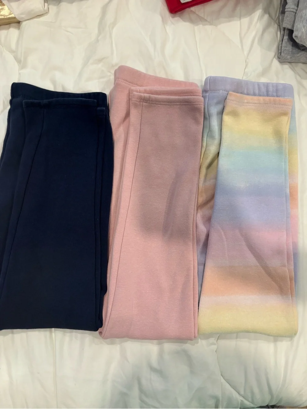 Gymboree Kids Leggings - Navy, Pink & Pastel Rainbow